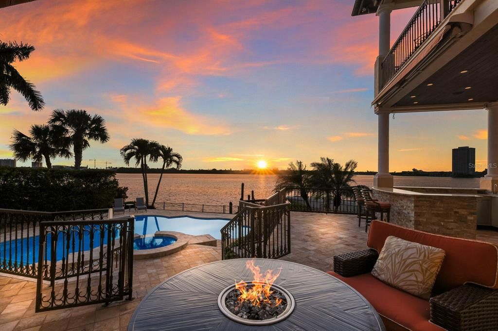 Sunset views over Sarasota Bay