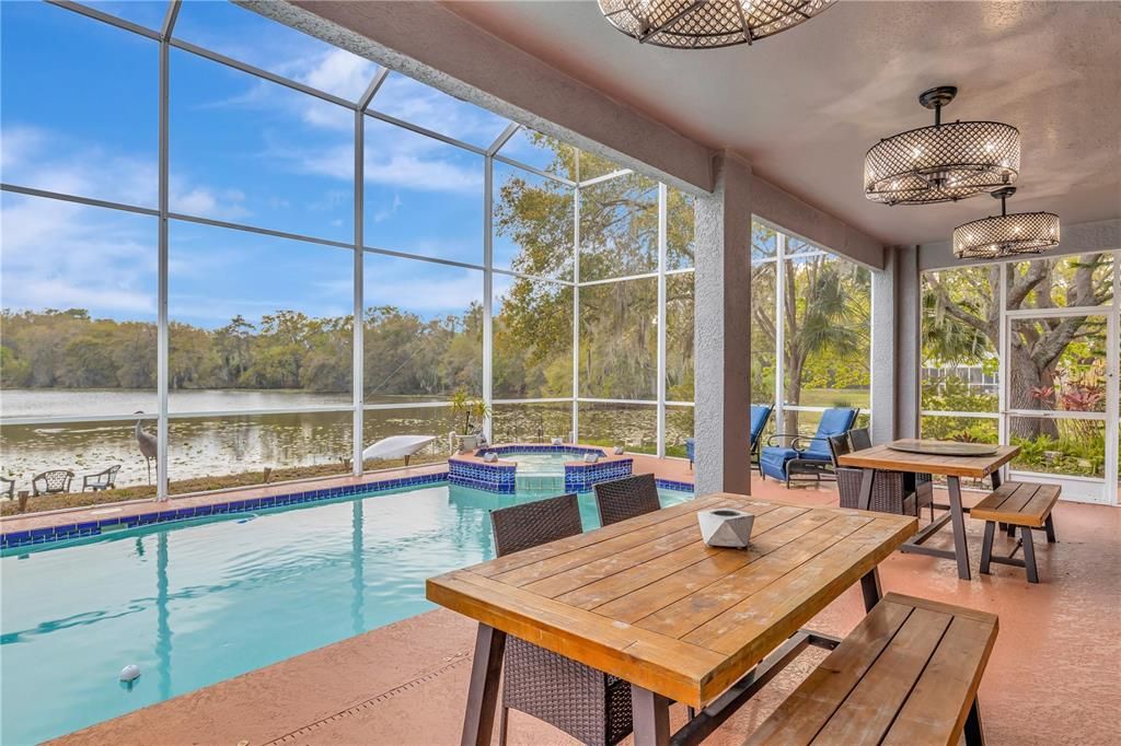 Grill outs and pool time and a great patio space to create your beautiful space.