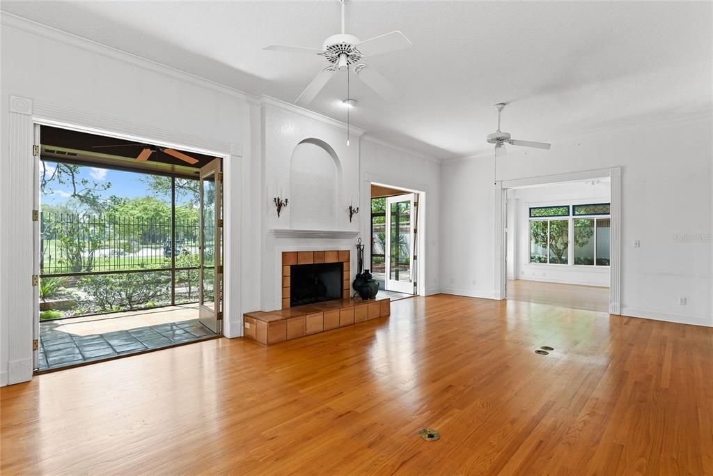 Open Floor Plan. Living Room Opens to both Dining Room and Florida Room