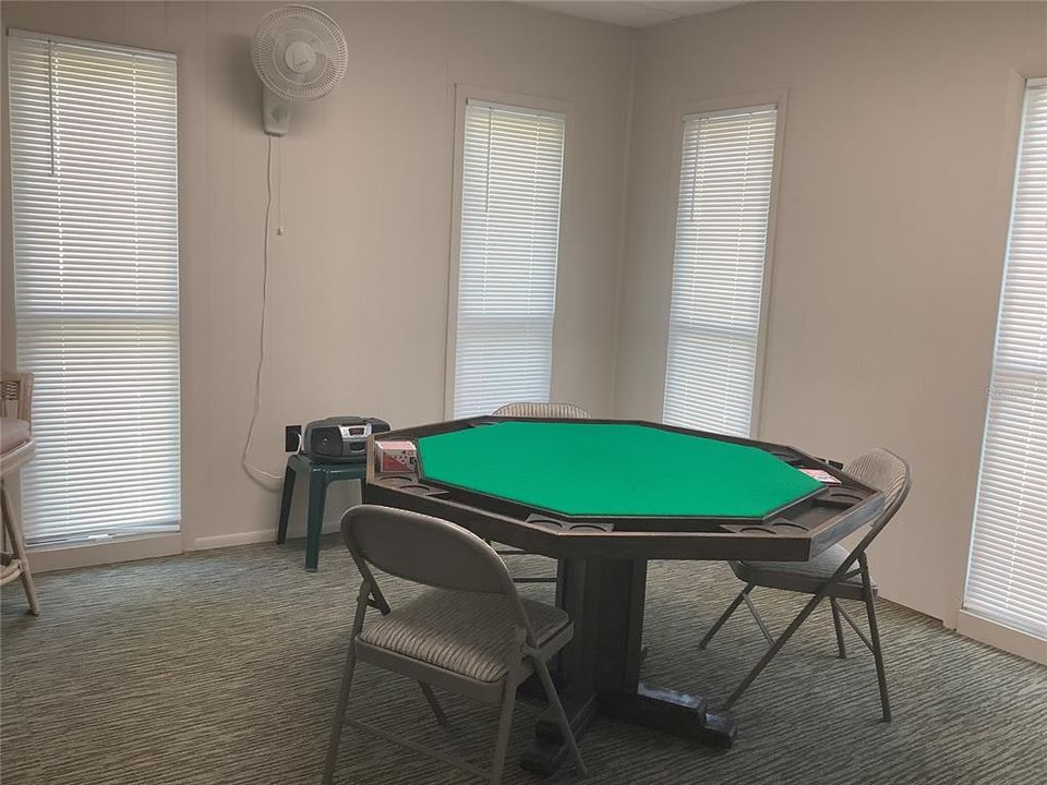 Game room and there is a pool table room in Clubhouse