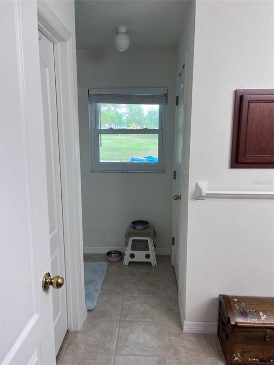 Primary bath - shower, linen and walk in closet