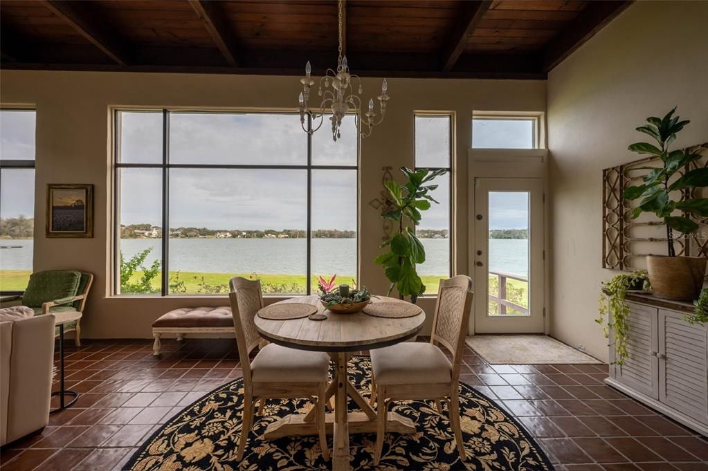 Florida Room overlooking lake