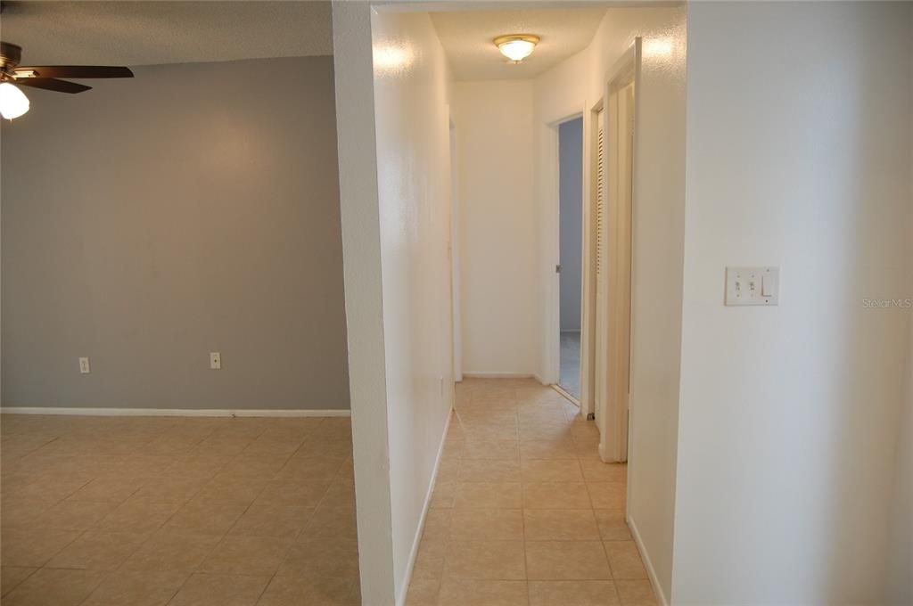 Hallway to 2nd and 3rd bedroom