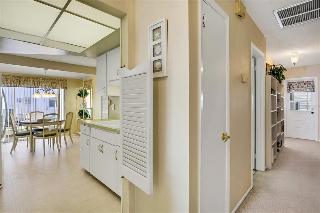 Remember that hallway mentioned earlier? The door ahead is the linen closet.