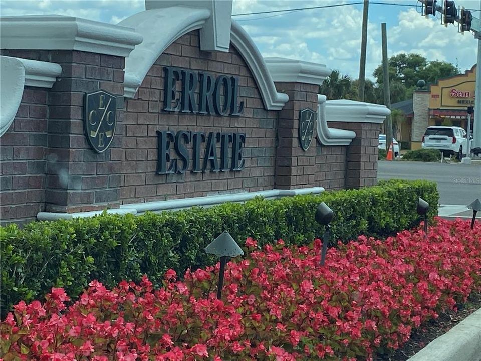 Errol Estate Entrance from 441 OBT and Errok Pkwy