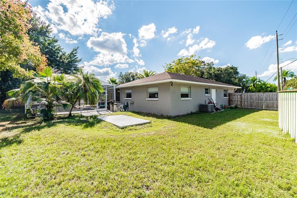 Large fully fenced backyard. Perfect for your pet