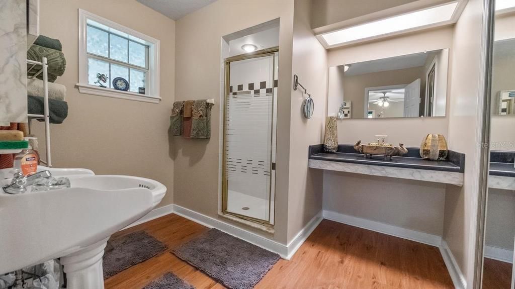Primary Bathroom With Shower and Dressing Area
