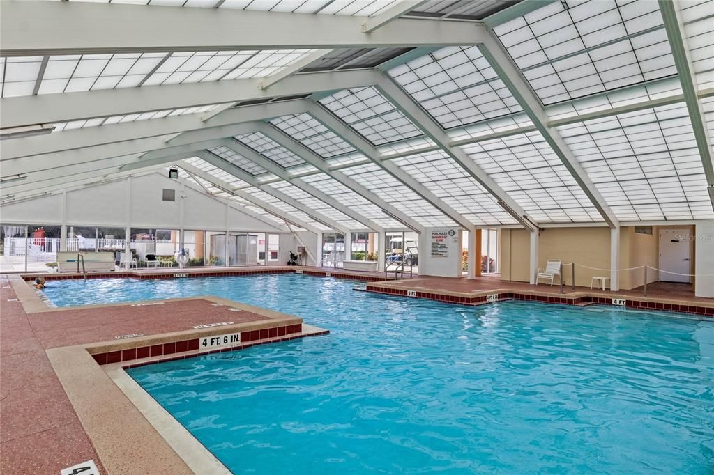 Heated year round-indoor pool