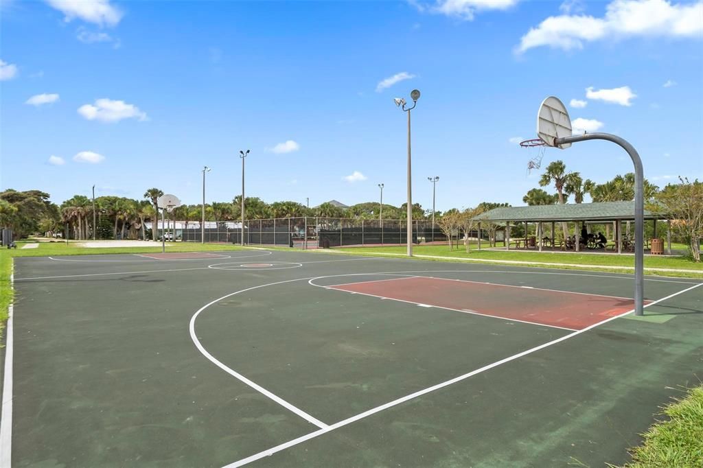 Basketball Courts Across Street