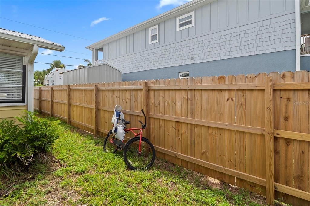 Private Fenced in Backyard