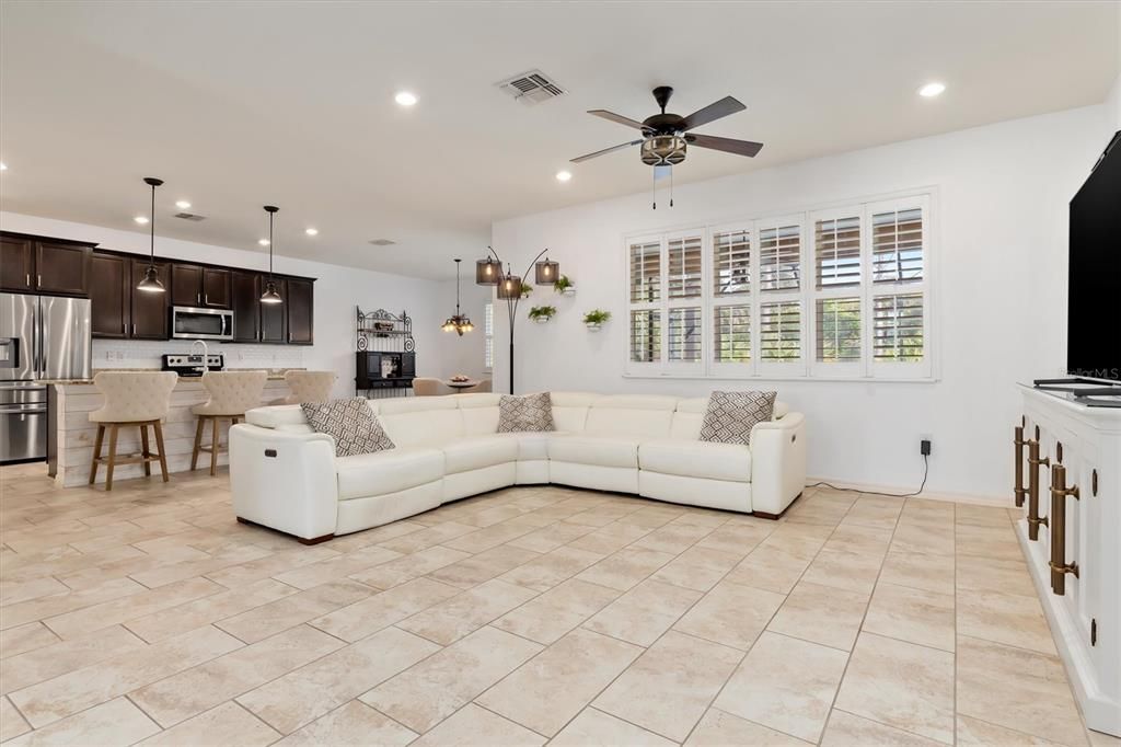 If you love to entertain, this home is for you! The combined living, dining, and family room provide an expansive area that will accommodate a few or a crowd.