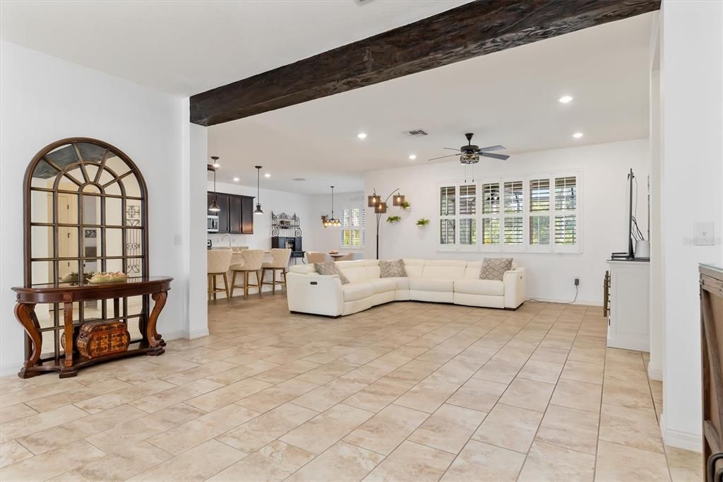 A former chef lived in this home and loved to entertain - this open layout with adjoining kitchen  accommodated his every need.