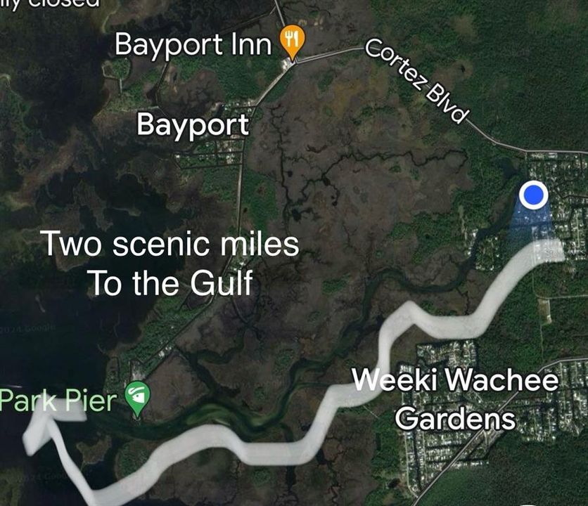 How far to the Gulf of Mexico!