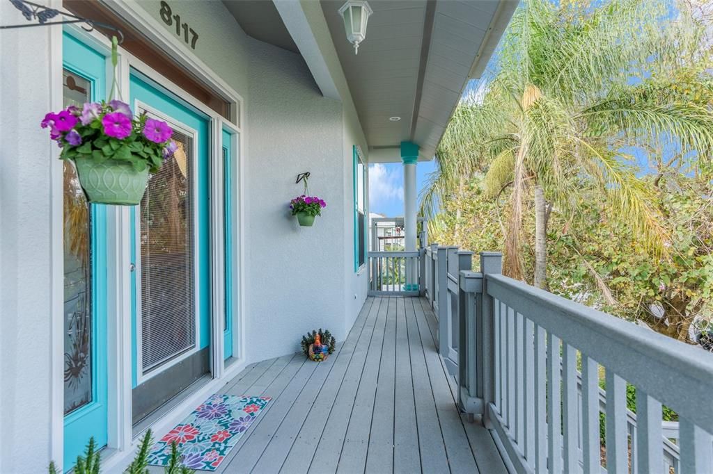 Balcony by front Door