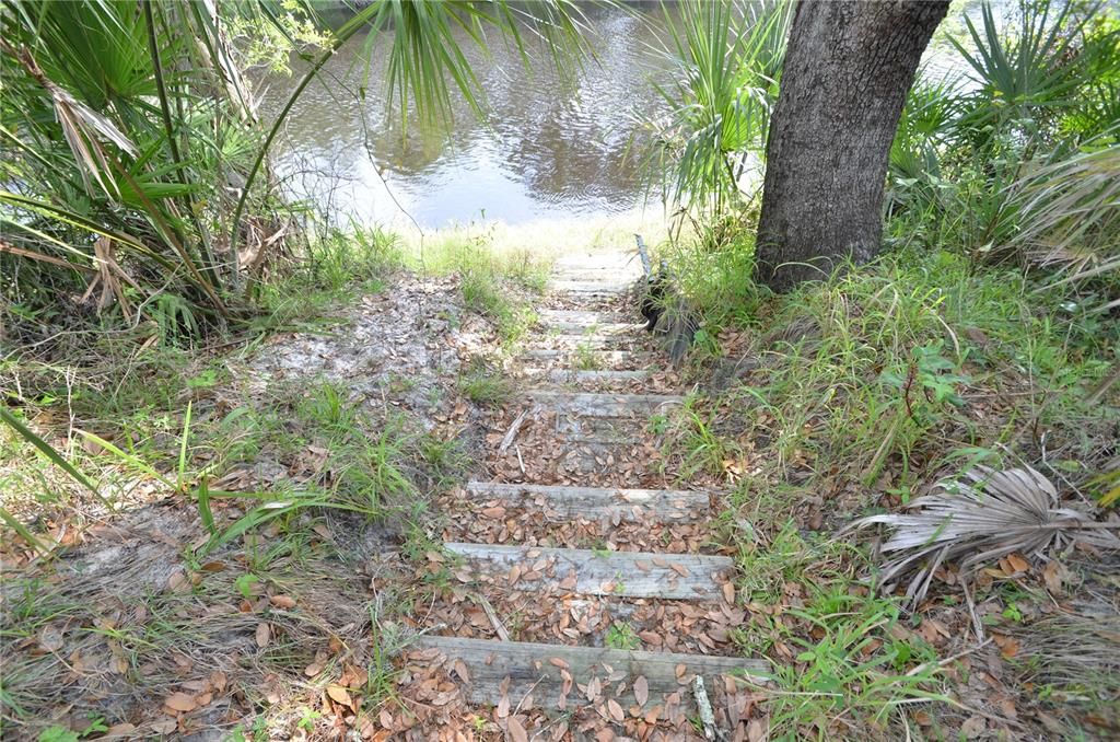 Staircase to River