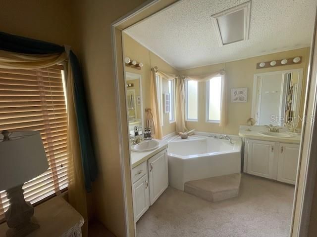 Double doors to master bath area