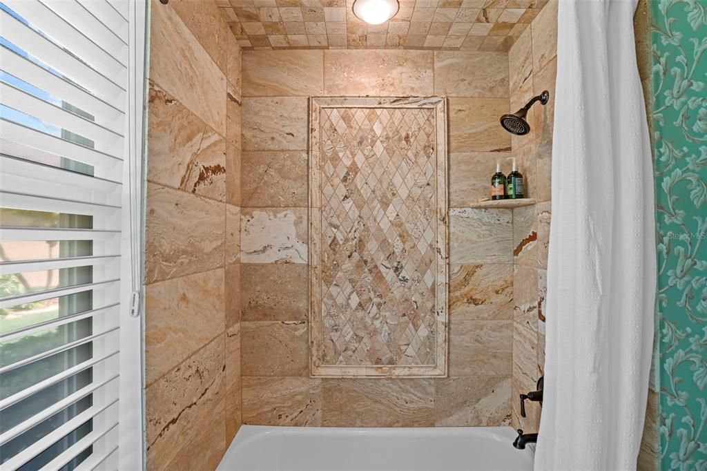 Gorgeous Shower in Shared Bath