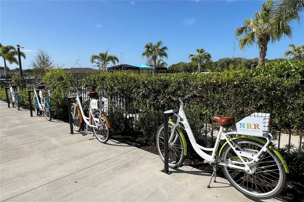 Bike share throughout the community