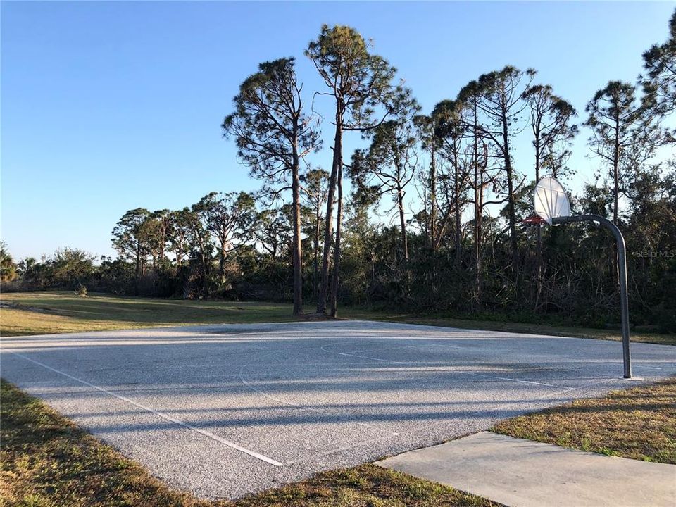 Basketball Court Located at the South Gulf Cove Community Park & Boat Ramp