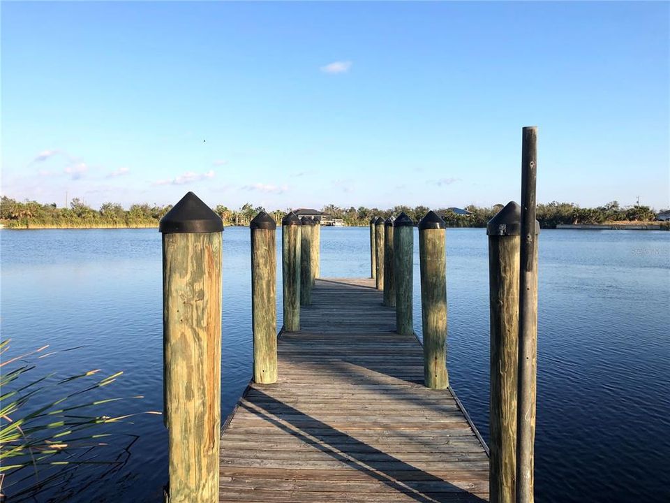 Dock Located at the South Gulf Cove Community Boat Ramp