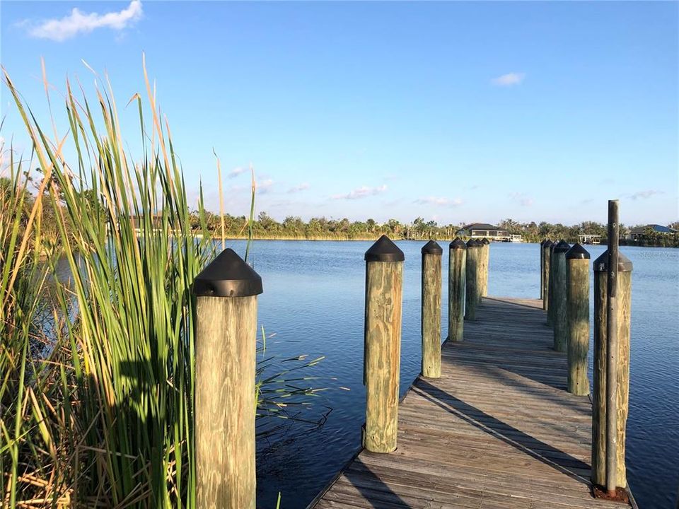 Dock Located at the South Gulf Cove Community Boat Ramp