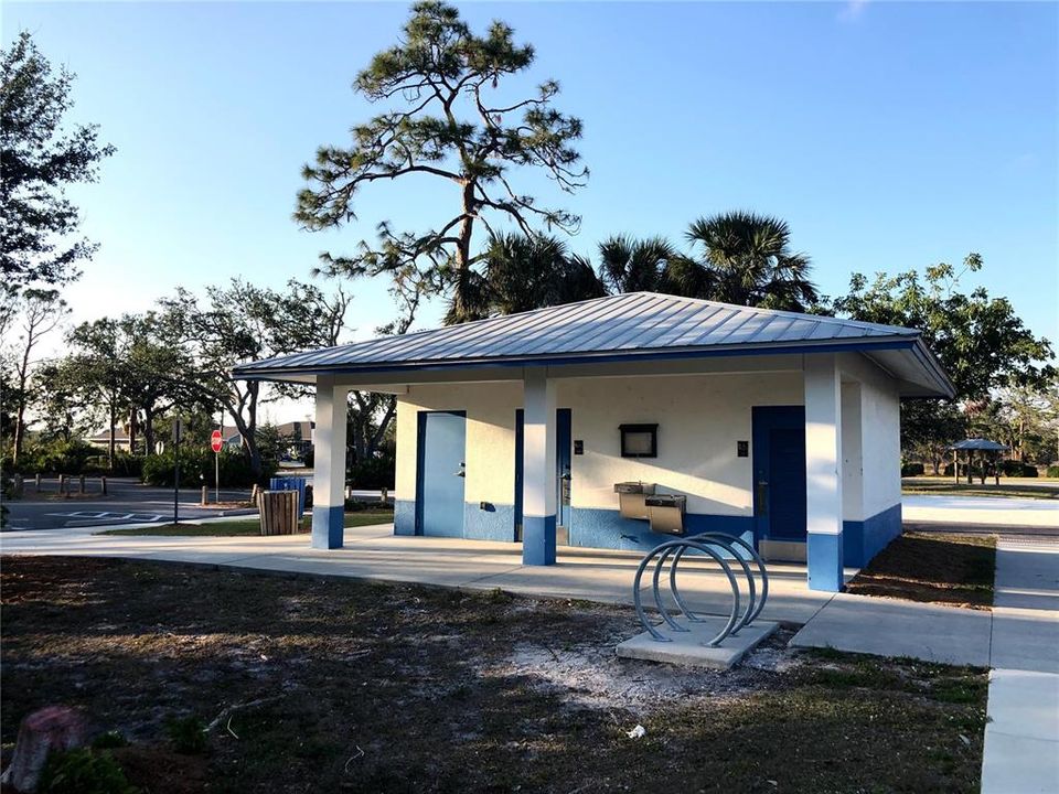 Rest Rooms Located at the South Gulf Cove Community Park & Boat Ramp