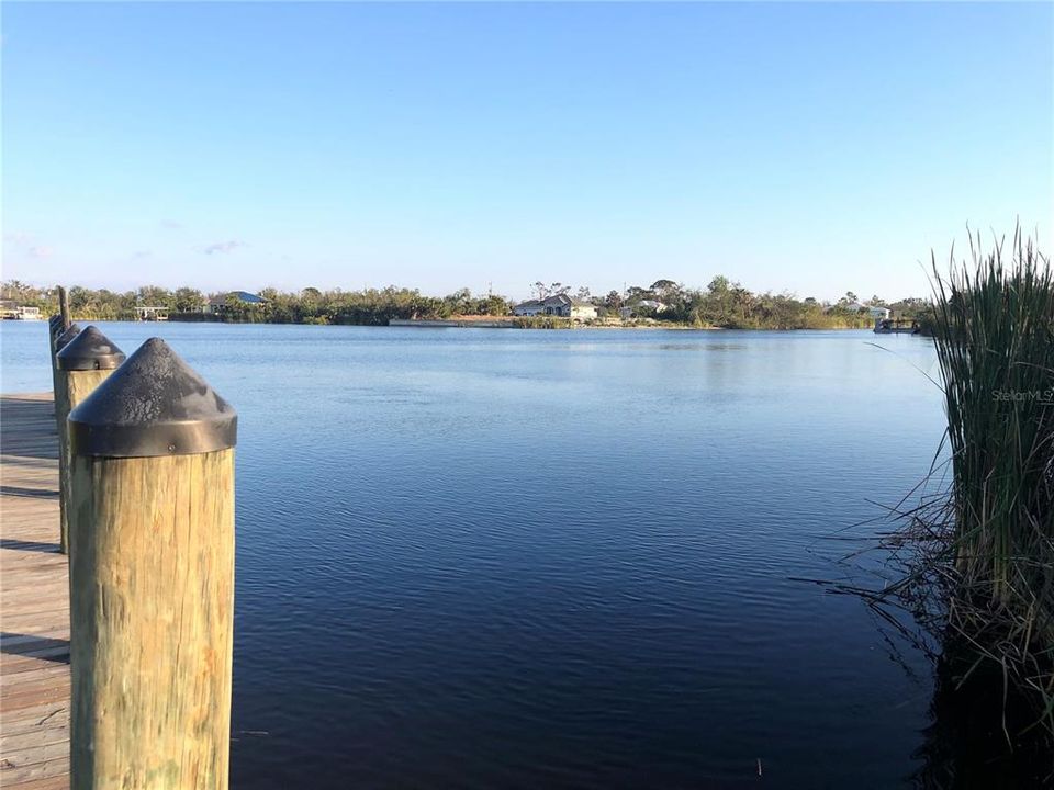 Dock Located at the South Gulf Cove Community Boat Ramp Overlooking the Santa Cruise Waterway
