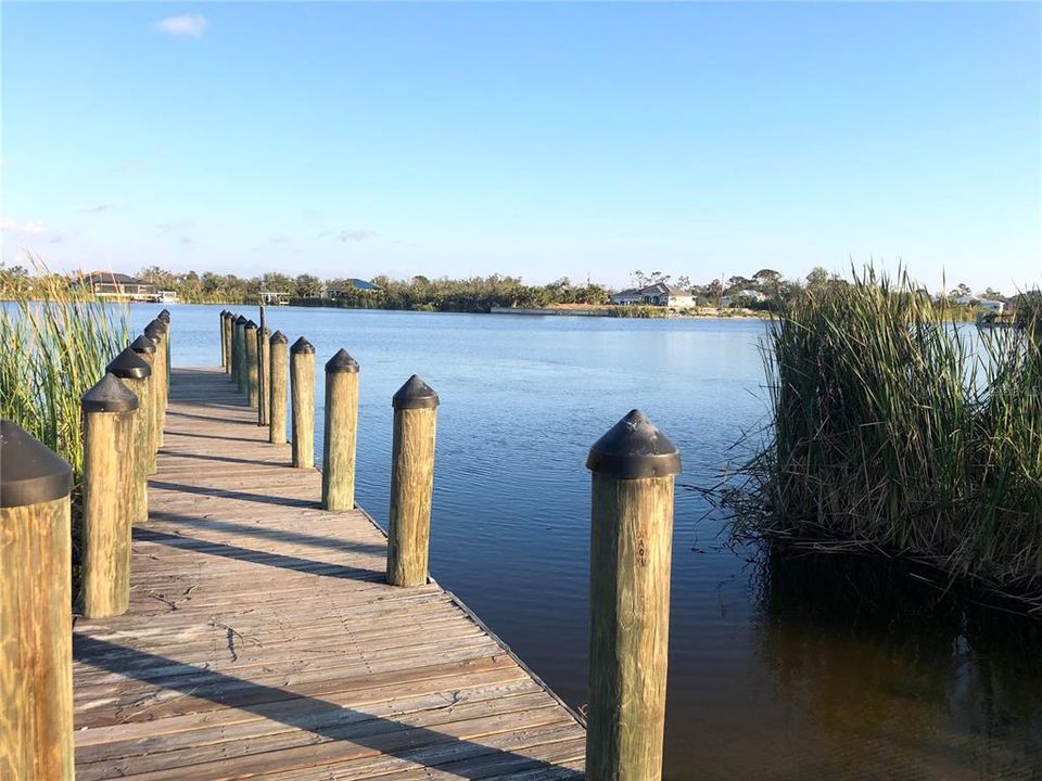 Dock Located at the South Gulf Cove Community Boat Ramp