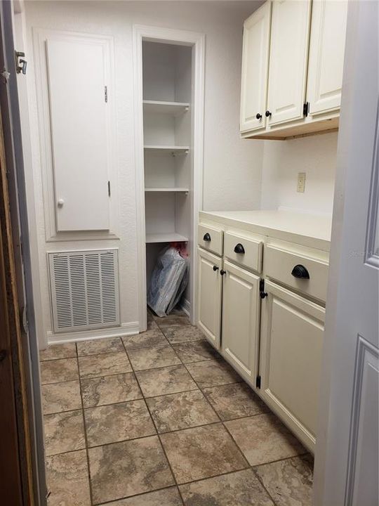 Pantry off of kitchen