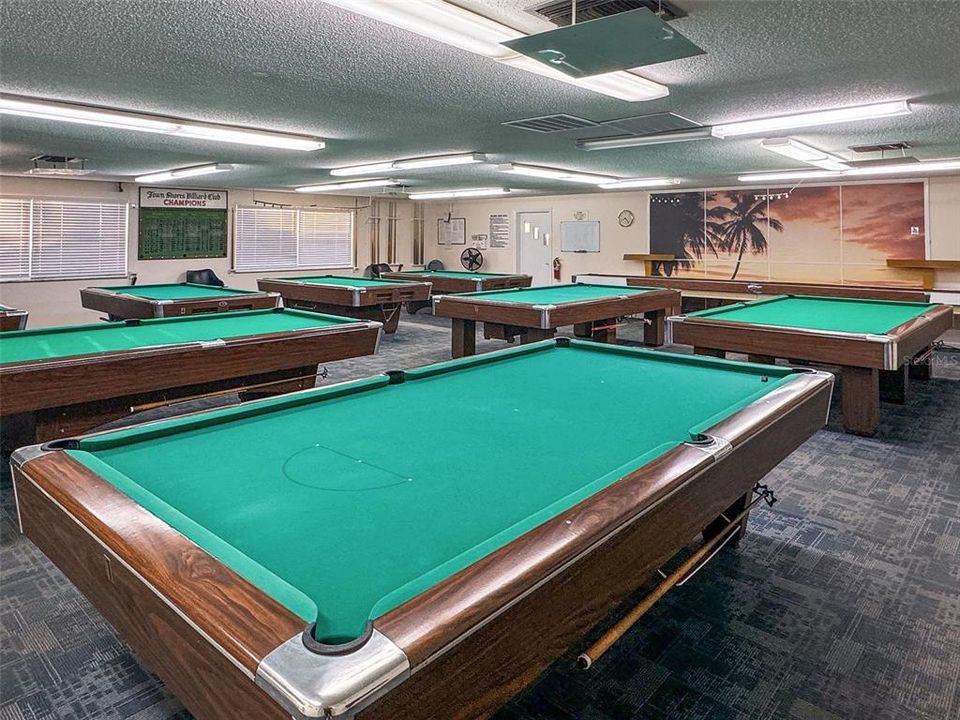 Billiard room and club