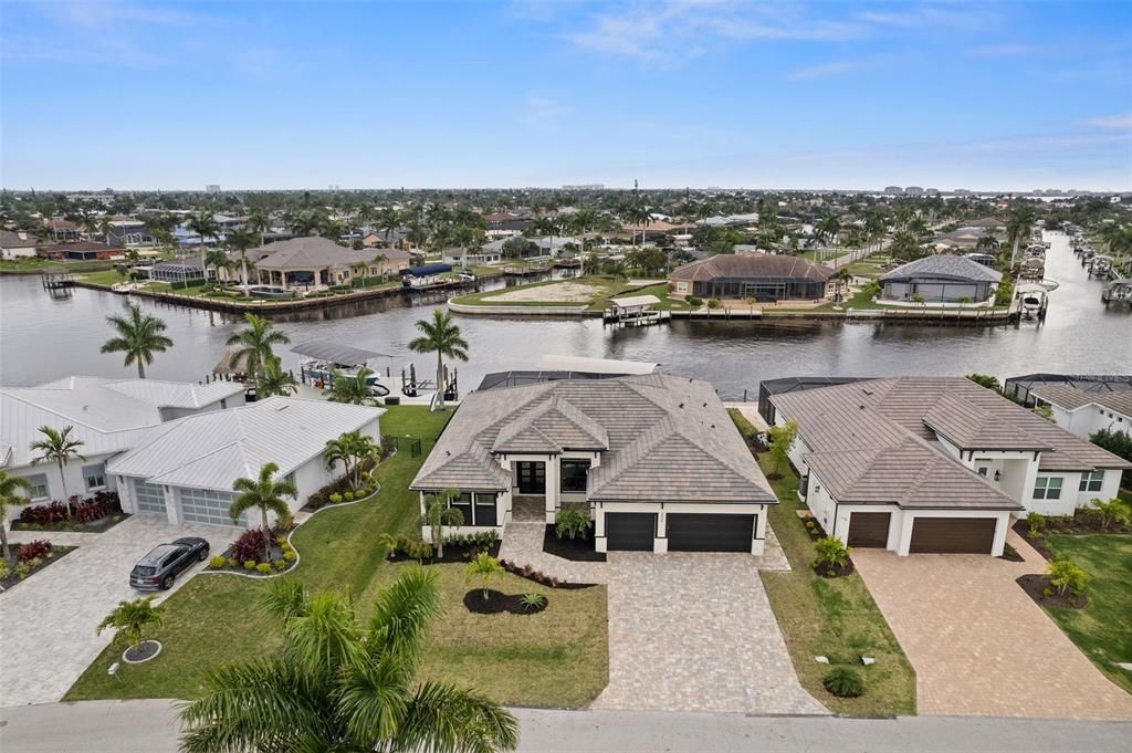 Aerial view with the Bimini Canal behind