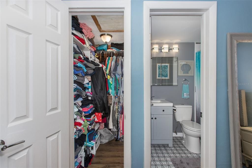 Walk-In Master Closet and Bath