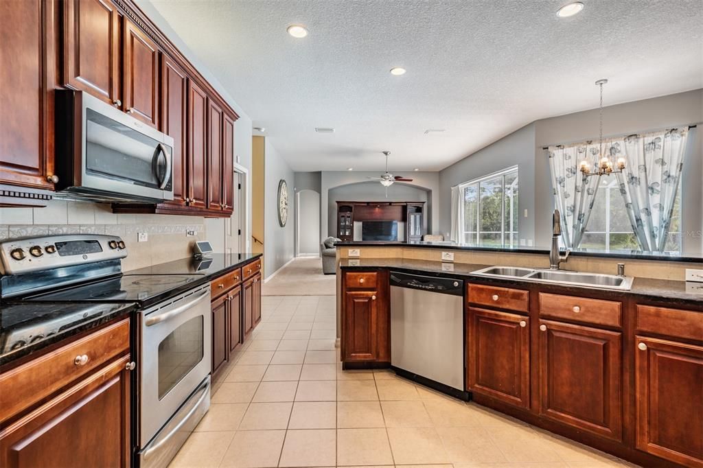 Spacious kitchen OPEN to Great room