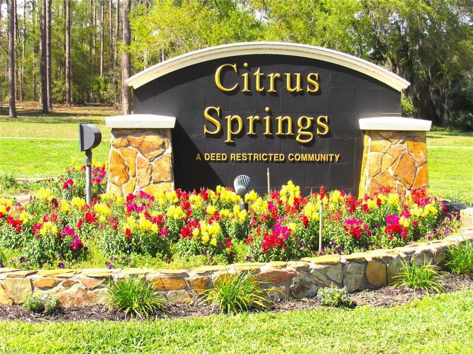 Beautiful Citrus Springs, FL--Deed Restricted Community.