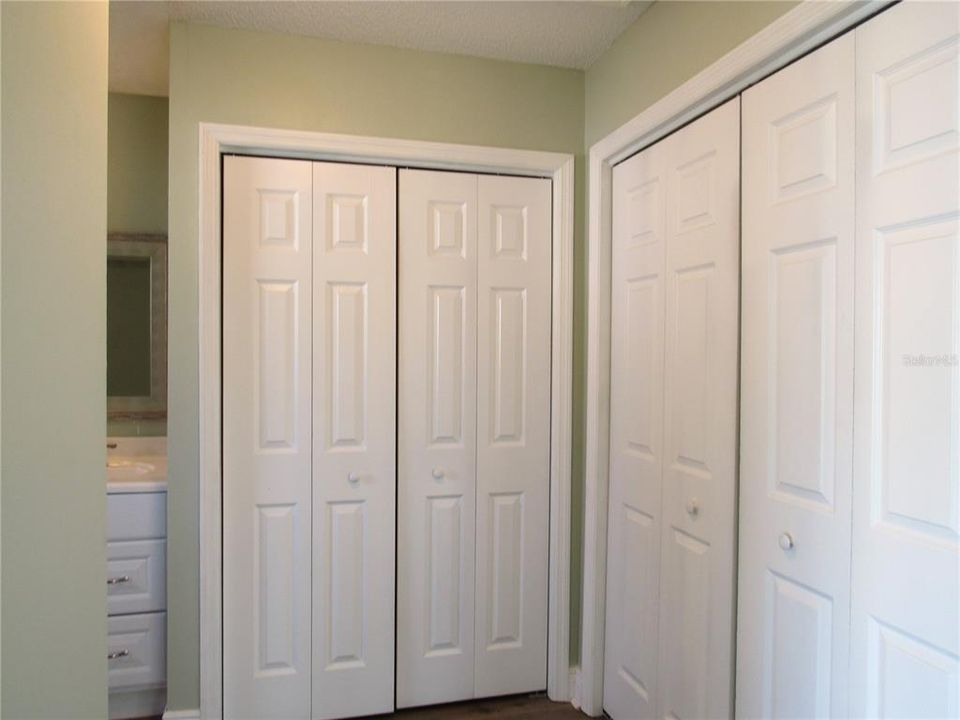 Great Closet Space in Primary Bedroom Suite--Large L-Shaped Closet.