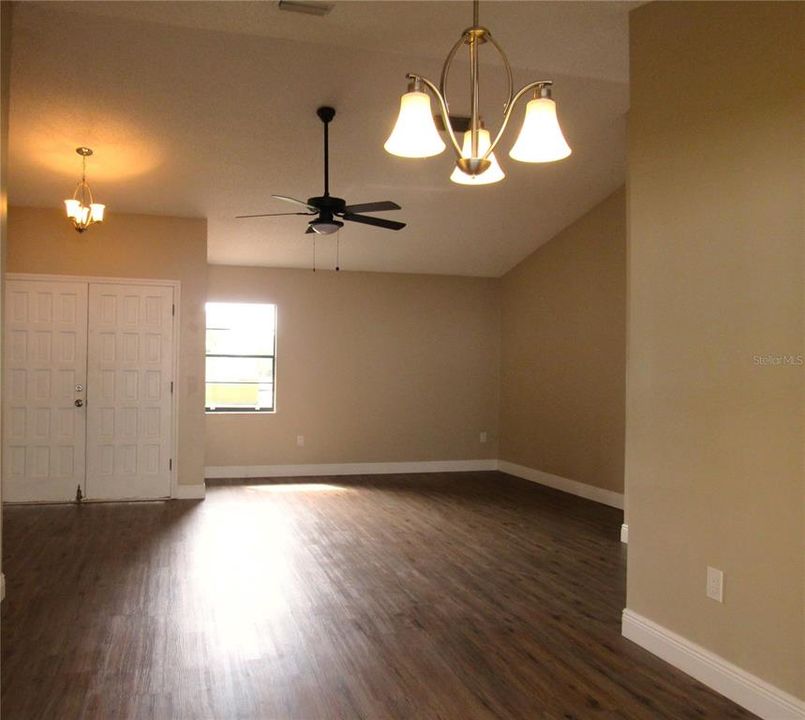 Another View Of The Great Room Facing Entry Doors. Great Wall space For Furniture Placement.