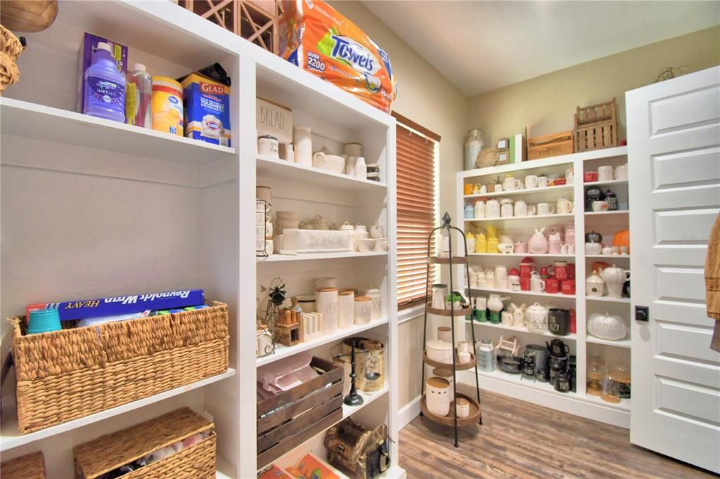 Enormous Pantry with custom shelving