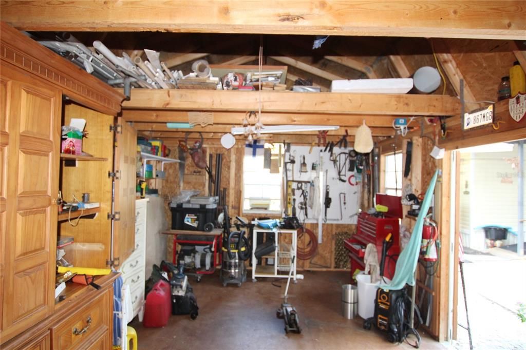 Inside Shed