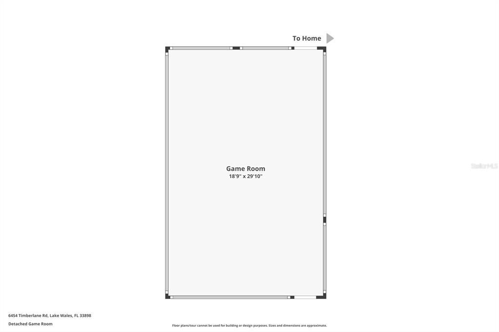 Game room floor plan