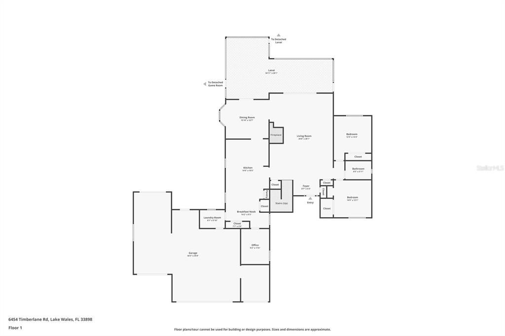Floor plan of the 1st floor