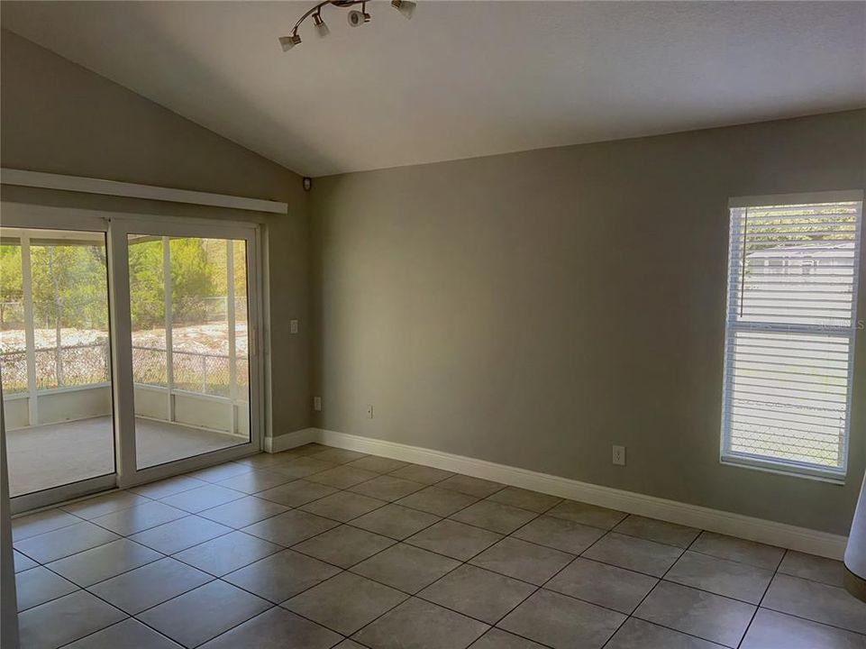 2nd Living Room/Dining Area to Enclosed Patio
