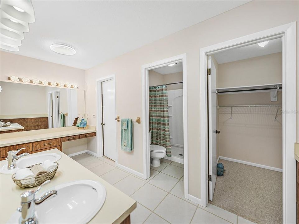 PRIVATE SHOWER AND WATER CLOSET , 2 WALK IN CLOSETS