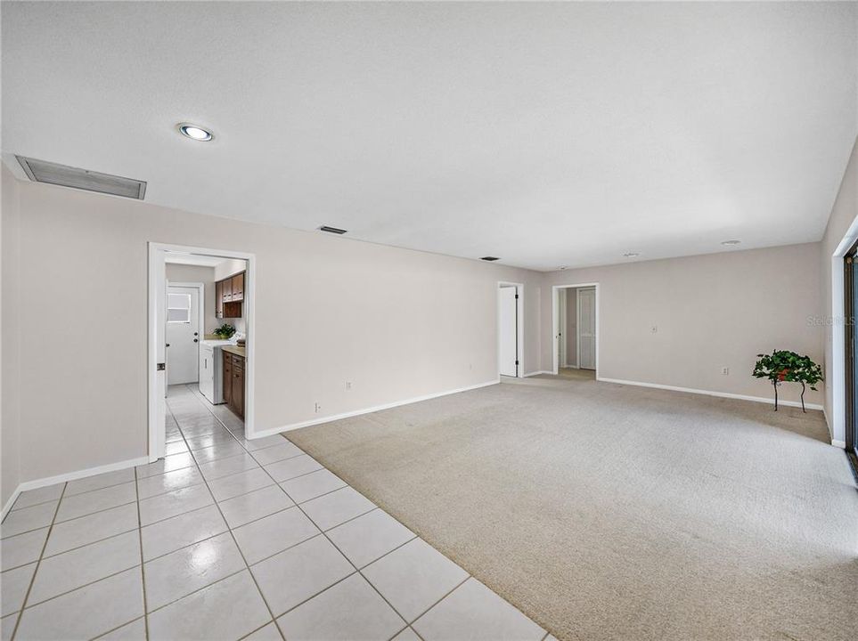 FAMILY ROOM WITH DOORWAY TO  LAUNDRY