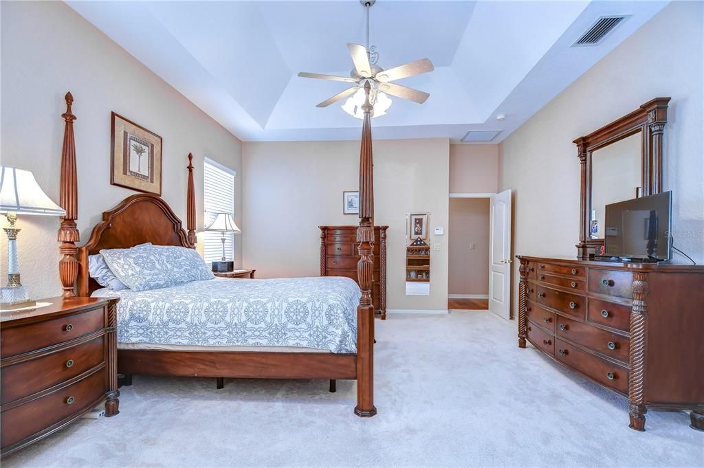 Tray ceiling and private access to the pool!