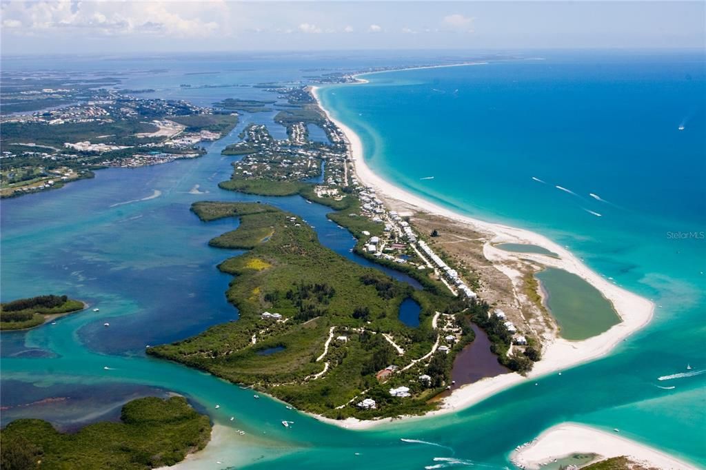 Aerial View of Don Pedro-Knight-Palm Island and Stump Pass.