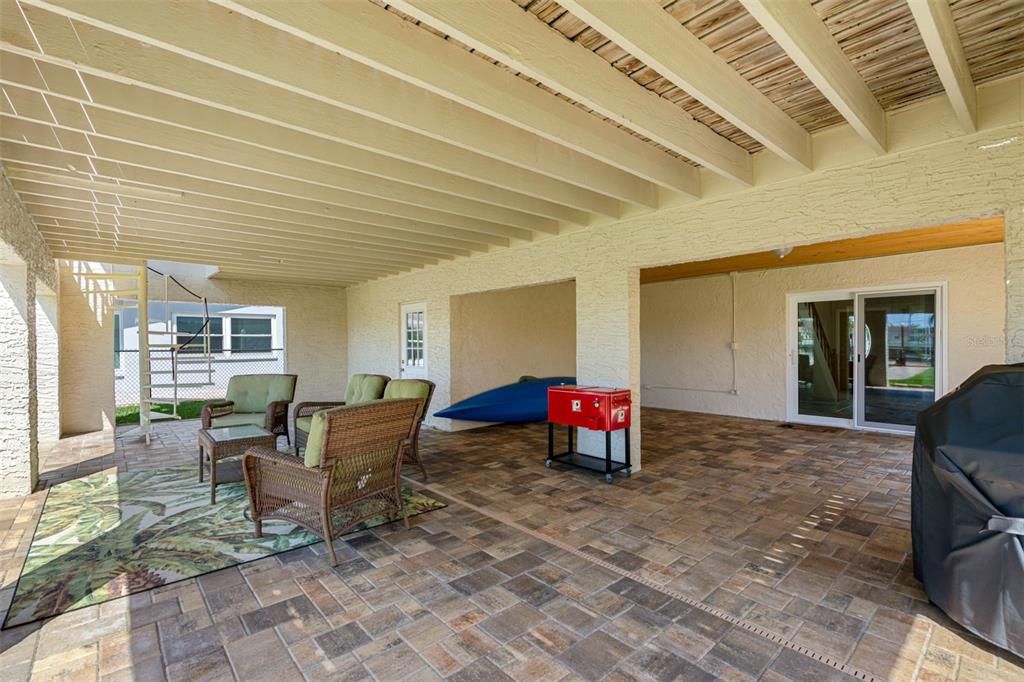 Bonus room opens to enormous covered patio.