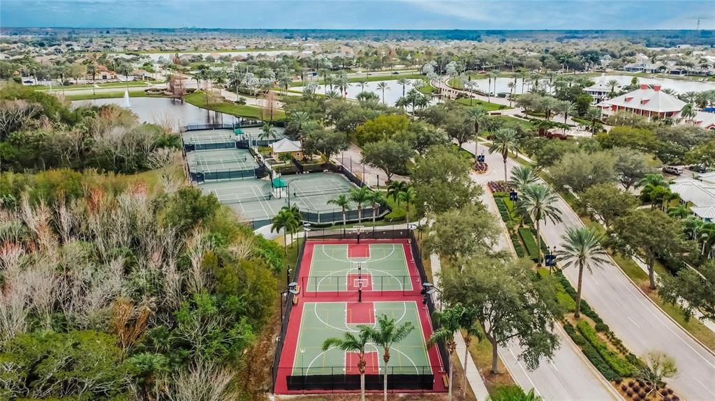 Community Tennis Courts Aerial