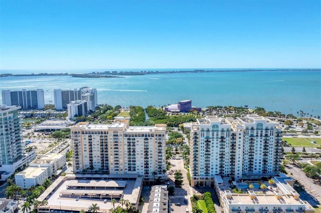 Renaissance on left. The Sarasota Bay Park will PRESERVE your water views.