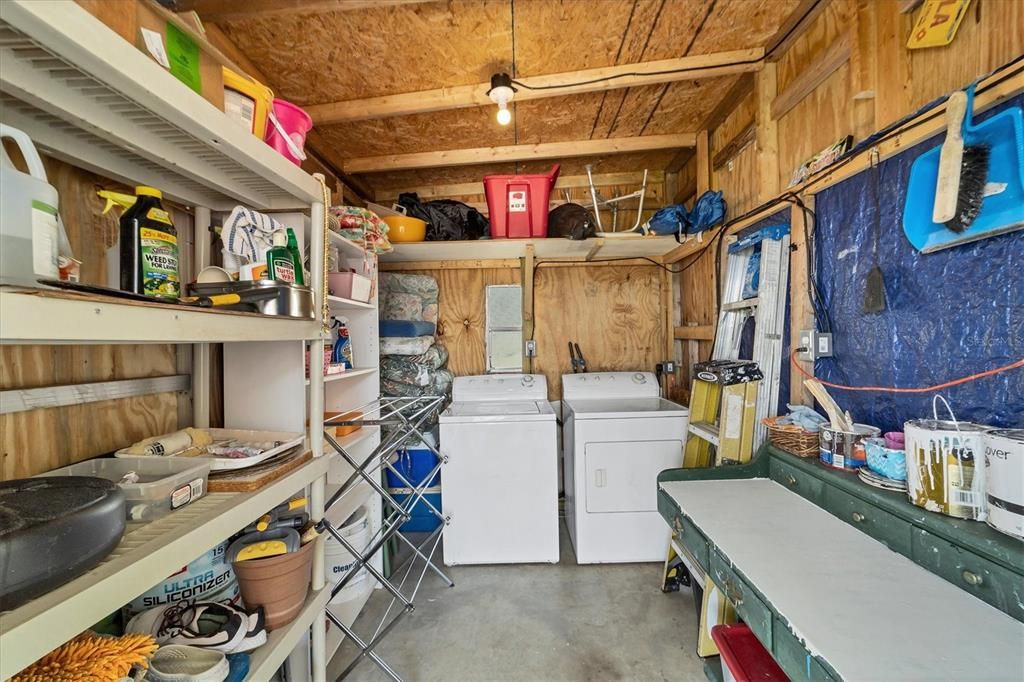 laundry area