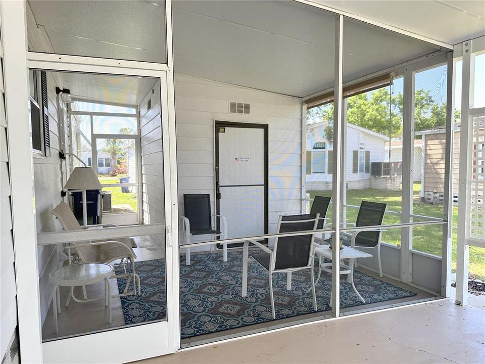 The screened lanai is another comfortable spot.